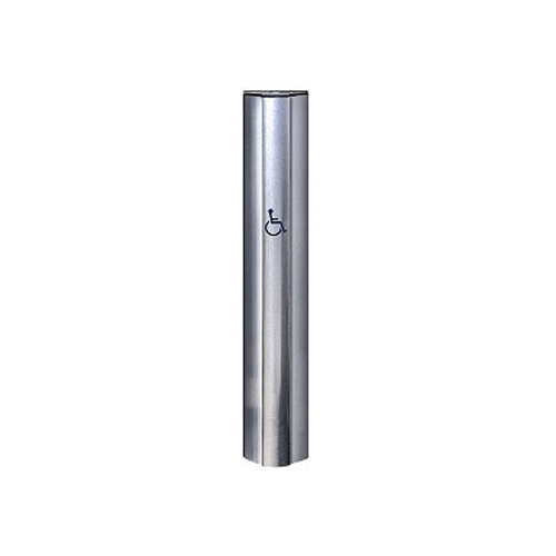 42 INCH CLEAR SURFACE MOUNT BOLLARD w/SGL GANG PREP AT 36